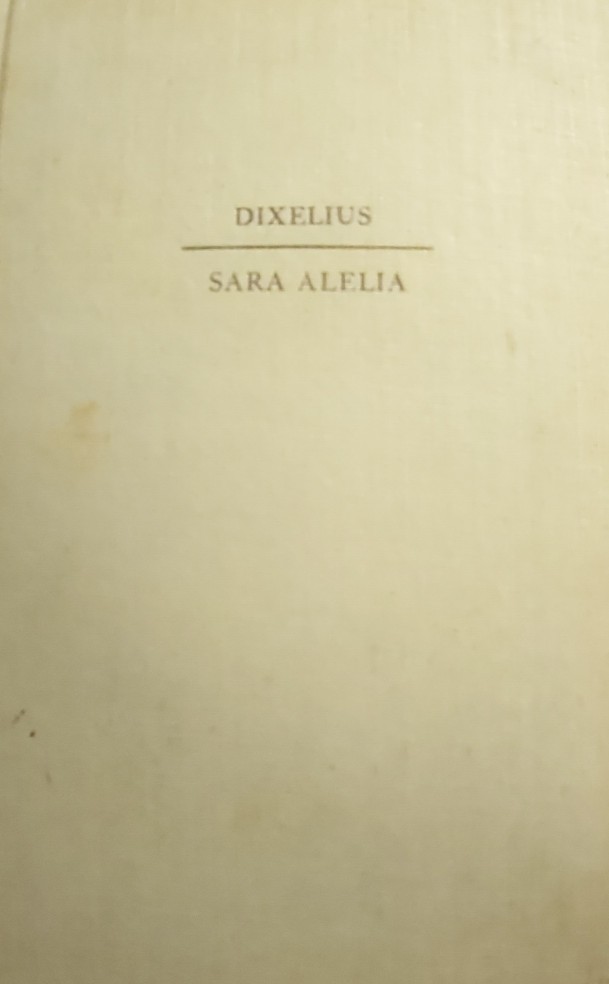 Sara Alelia (Hardcover, Deutsch language)