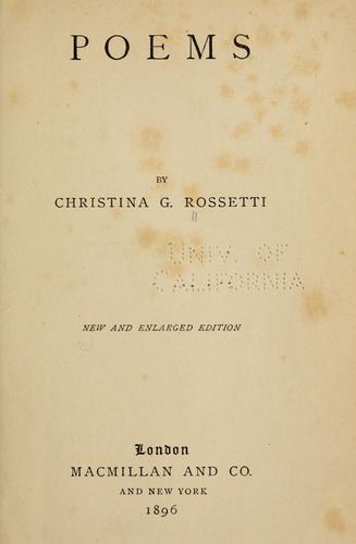 Poems (1896, Macmillan)