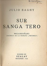 Sur Sanga Tero (Esperanto language, 1933)