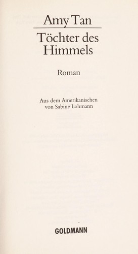 Tochter des himmels (German language, 1990, Goldmann)