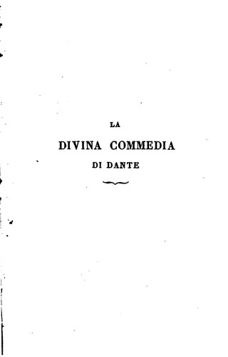 La Divina Commedia (1830, Ciardetti)