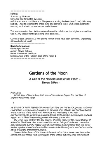 Gardens of the moon (2008)