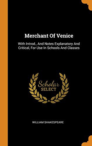 Merchant of Venice (Hardcover, 2018, Franklin Classics Trade Press)