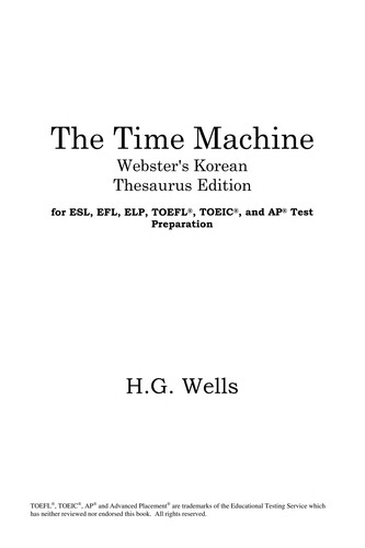 The time machine (EBook, 2005, ICON Classics)