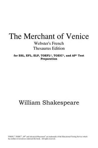 The merchant of Venice (2005, ICON Classics)