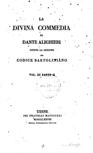 La divina commedia (1828)