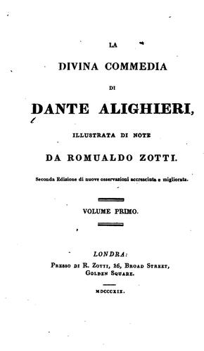 La Divina Commedia (1819, R. Zotti)