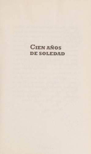 Cien años de soledad (Spanish language, 2012, Diana)