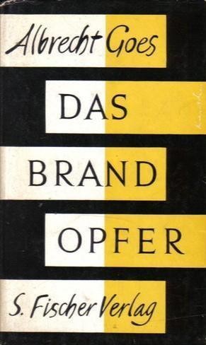 Das Brandopfer (Hardcover, German language, 1963, S. Fischer Verlag)
