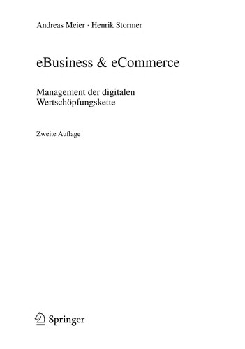 eBusiness & eCommerce (German language, 2012, Springer Berlin)