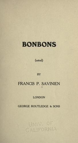 Bonbons (1909, Broadway Pub. Co.)