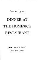 Dinner at the Homesick Restaurant (Hardcover, 1982, Knopf, Distributed by Random House)