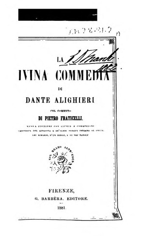 La divina commedia (1881, G. Barbèra)