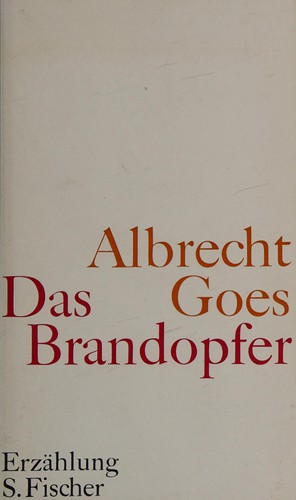 Das Brandopfer (German language, 1971, S. Fischer)